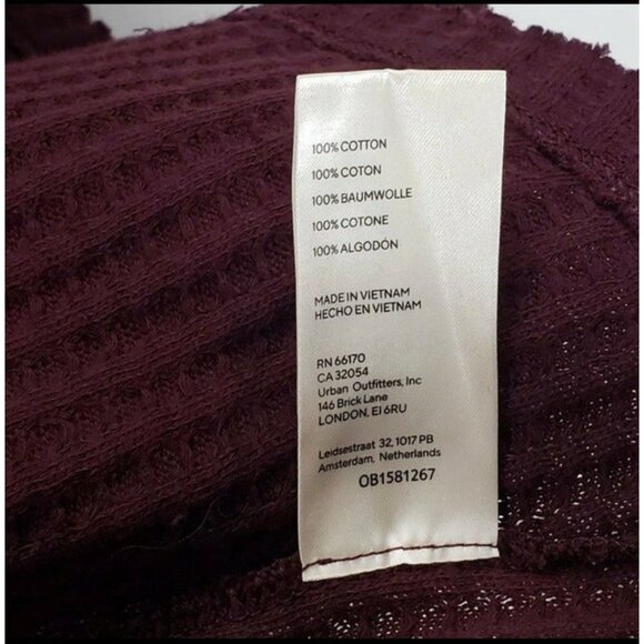 Free People Juicy Thermal Top Size Large New Date Night Oversized Boho - Picture 3 of 5